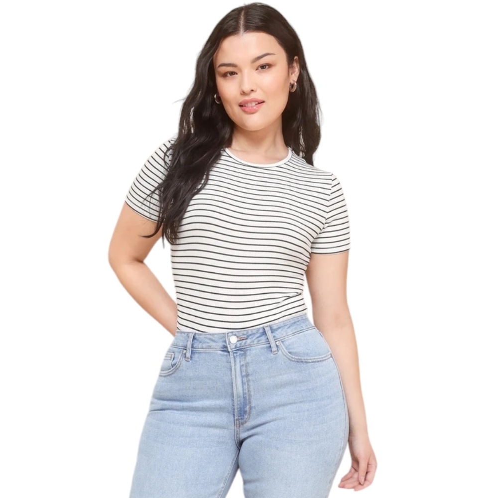 Kinship Striped Ribbed Bodysuit - Picture 10 of 11